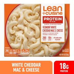 Lean Cuisine White Cheddar Mac and Cheese Microwavable Meals for Lunch or Dinner, 8 oz (Frozen)