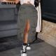 CM.YAYA Women Fashion Pocket Front Zipper Slit Slim High Waist Maxi Skirt Streetwear Casual Safari Solid Skirts 2023 New