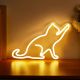 1pc LED Neon Sign Cat-shaped Night Lights, 5V USB Power Supply Neon Lamp With 2 Hooks For Home Bedroom Dorm Party
