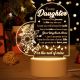 A Unique and Meaningful Gift for Your Daughter - Engraved Acrylic Night Light from Mom & Dad
