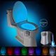 1pc Toilet Night Light Motion Sensor, 8-Color Changing Toilet Bowl Light, LED Nightlight For Bathroom Decor, Bathroom Accessories