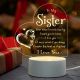 1pc 3D Creative Lamp, Sister Gifts To My Sister Night Light, Sisters Gifts From Sister Brother, Birthday Gifts For Sister, Graduation Christmas Night Lamp Present