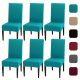 4pcs Set/6pcs Set Milk Silk Elastic Home Kitchen Dining Chair Slipcover, Chair Cover, Furniture Protector For Wedding Office Living Room Hotel Home Decor