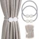 2pcs Magnetic Curtain Tiebacks, Window Tieback Holder Decorative Rope Fixer Classic Tie Design For Home Office Window Drapes, Length 16.54inch
