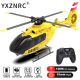 YXZNRC EC135 RC Helicopter with 6-axis Gyro 2.4G 6CH 1:36 Scale Flybarless Optical Flow Positioning Altitude Hold LED Light