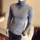 Autumn New Men's Turtleneck Sweaters Male Black Gray Sexy Slim Fit Knitted Pullovers Solid Color Casual Sweaters Knitwear