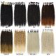 Synthetic Curly Hair Bundles Water Wave Hair Weave（9PCS For One Head）Anjo Plus Organic Ice Silk Hair Extensions BY YAKI BEAUTY