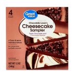 Great Value Chocolate Lovers Cheesecake Sampler, 12 oz, 4 Count