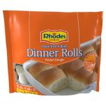 Rhodes Bake-N-Serv® Yeast Dinner Rolls, 6 lbs Bag, 72 White Dinner Rolls (Frozen)