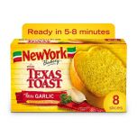 New York Bakery The Original Texas Toast with Real Garlic, 8 Slices, 11.25 Ounce Box
