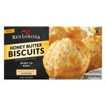 Red Lobster Honey Butter Frozen Biscuits, Ready to Bake, Makes 8 Regular Biscuits, 15.69 oz