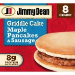 Jimmy Dean Maple Pancakes & Sausage Griddle Cake Sandwich, 32 oz, 8 Count (Frozen)