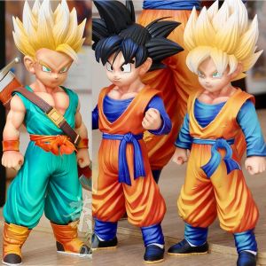 18cm Anime Dragon Ball Figures Childhood Trunks Goku Super Saiyan Son Goten PVC Action Figure Cute Collection Model Toy for Gift