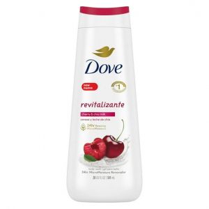 Dove Revitalizante Long Lasting Gentle Women's Body Wash, Cherry and Chia Milk, 20 fl oz