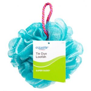 Equate Body Tie Dye Bath Loofah, Cleansing & Exfoliating, Color May Vary, for Adults, 1 Count