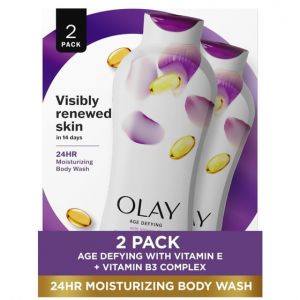 Olay Age Defying Body Wash for Women with Vitamin E, 22 fl oz, Twin Pack