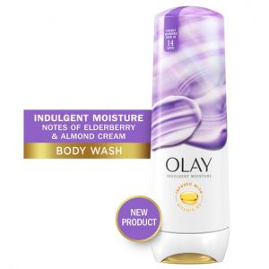 Olay Indulgent Moisture Body Wash for Women, Notes of Elderberry, for All Skin Types, 20 fl oz