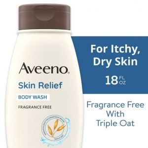 Aveeno Skin Relief Fragrance-Free Body Wash, Sensitive Skin, 18 fl. oz