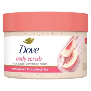 Dove Body Scrub White Peach & Crushed Rice, 10.5 oz
