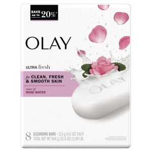 Olay Bath Bar with Notes of Rosewater 4 oz, 8 Count