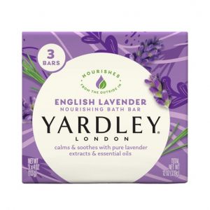 (Pack of 3) Yardley London English Lavender Nourishing Bath Bar, 4.0 Oz Bar