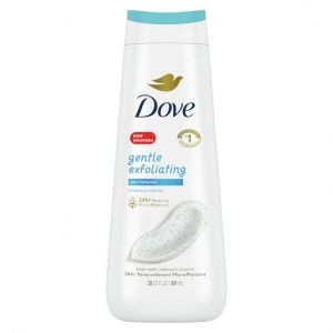 Dove Gentle Exfoliating Long Lasting Women's Body Wash Sea Minerals All Skin, 20 oz