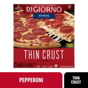 DiGiorno Frozen Pizza, Pepperoni Original Thin Crust Pizza with Marinara Sauce, 16.9 oz (Frozen)