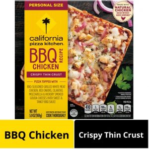 California Pizza Kitchen BBQ Chicken Personal Size Frozen Pizza with Crispy Thin Crust 5.9 oz
