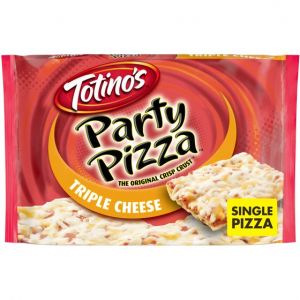 Totino's Party Pizza, Triple Cheese, Frozen Snacks, 1 Ct, 9.8 oz