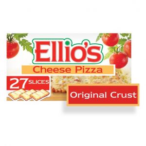 Ellio's Original Crust Cheese Pizza, 100% Real Cheese, 3.43lb, 27 Count, Frozen
