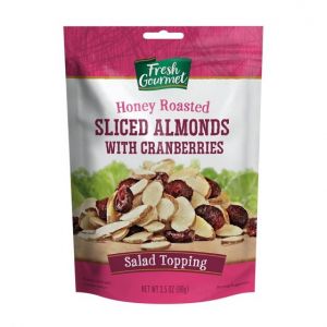 Fresh Gourmet Honey Roasted Almonds and Cranberries, 3.5oz