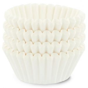 Great Value Mini Cupcake Liners, White, 100 Count