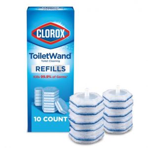 Clorox ToiletWand Disinfecting Brush Refills, Toilet Bowl Cleaner Disposable Wand Heads, 10 Count