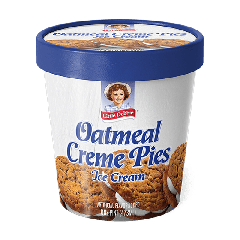 Little Debbie Oatmeal Creme Pie Vanilla Ice Cream Pint, 16 oz