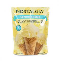 Nostalgia 2-Quart Homemade Premium Lemon Crème Ice Cream Starter Mix