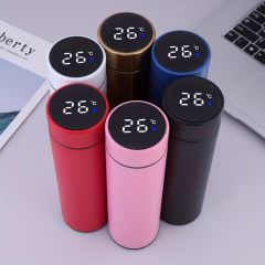 1pc Stainless Steel Vacuum Cup, Thermal Coffee Travel Mug, Intelligent Digital Thermal Water Cup Touch Display Temperature, Stainless Steel Creative Vacuum Flask, Gifts, Back To School Supplies