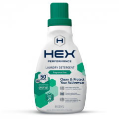 HEX Performance Fragrance Free Detergent, 50 Loads