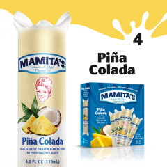 Mamita's Homemade Style Piña Colada Ice Pop , 16 fl oz, 4 Count