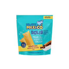 Helados Mexico Rompope Bolis Frozen Cream Pops In A Tube, Gluten-Free, 24 oz, 6 Count