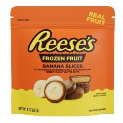 Reese’s Banana Slices in Milk Chocolate and Reese's Peanut Butter Chips, 8 oz (Frozen)