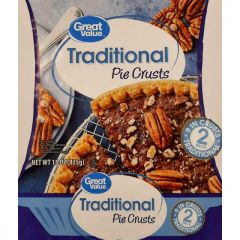 Great Value Traditional Pie Crusts, 9", 2 Count (Frozen)