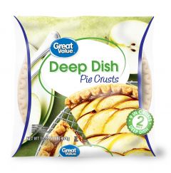 Great Value Deep Dish Pie Crusts, 9", 2 Count (Frozen)
