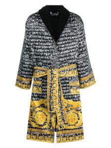 Versace Barocco-print cotton robe