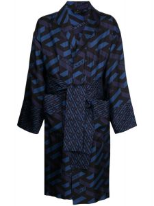 Versace Greca-pattern silk robe