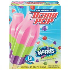 Bomb  NERDS Ice Pop, 12 Pack