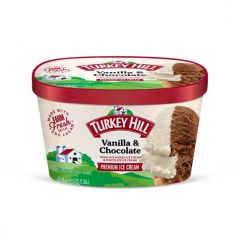 Turkey Hill Vanilla and Chocolate Premium Ice Cream, 46 fl oz