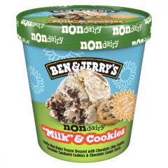 Ben & Jerry's Oat Milk & Cookies Vanilla Frozen Dessert Dairy-Free, 16 oz 1 Count