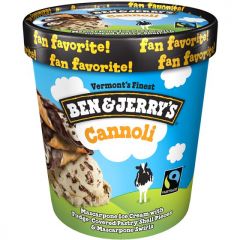 Ben & Jerry's Non-GMO Cannoli Mascarpone Ice Cream, 1 Pint