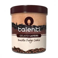 Talenti Gelato Layers Non-GMO Vanilla Fudge Cookie Frozen Dessert Kosher Milk, 1 Pint 1 Count