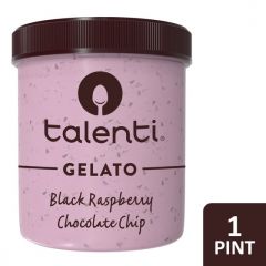Talenti Gelato Non-GMO Black Raspberry Chocolate Chip Frozen Dessert Gluten-Free, 1 Pint 1 Count